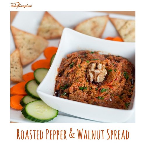 Roasted Pepper And Walnut Spread