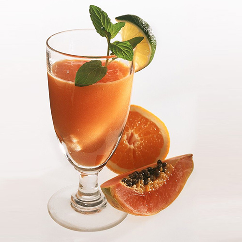 youth elixir - papaya and orange juice
