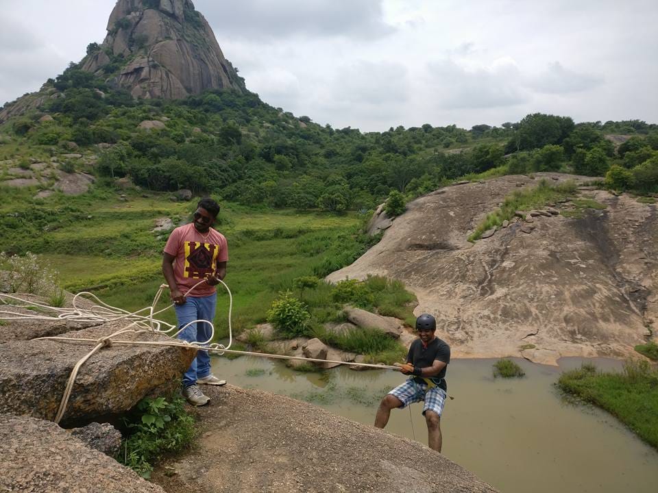 Rock climbing