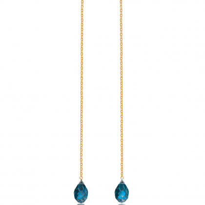 Drop earrings Blue GP