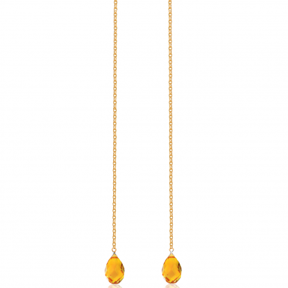 Drop earrings Orange GP