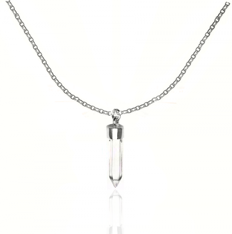 Energy Crystal Silver necklace CU