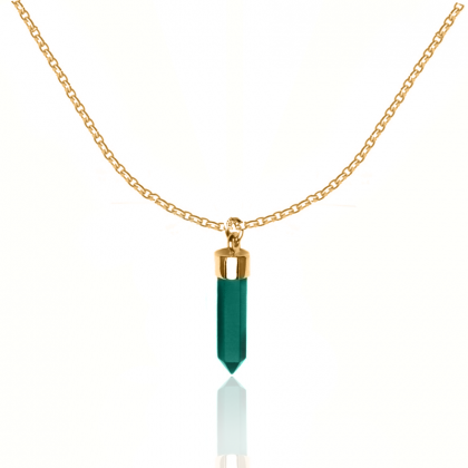 Energy Malachite GP necklace CU