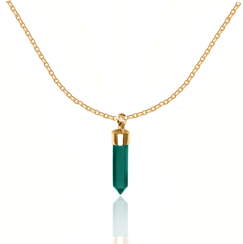 Energy Malachite GP necklace CU