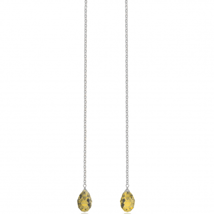 Karma Koncept Parallel Drop Earrings Yellow Drop S925 (1nos)