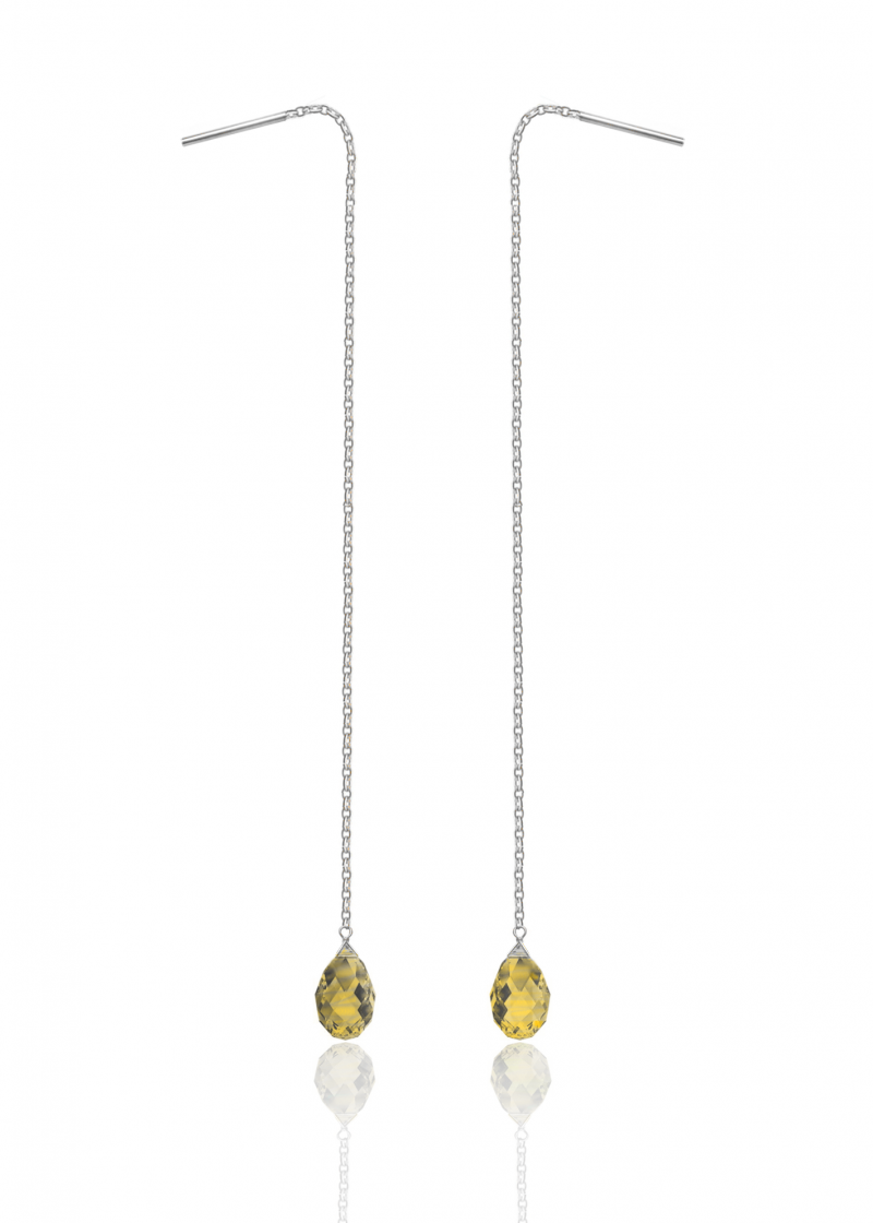 Karma Koncept Parallel Drop Earrings Yellow Drop S925 (1nos)
