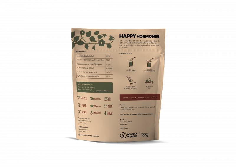 Rootine Organics HAPPY HORMONES Organic Plant extracts Superfood