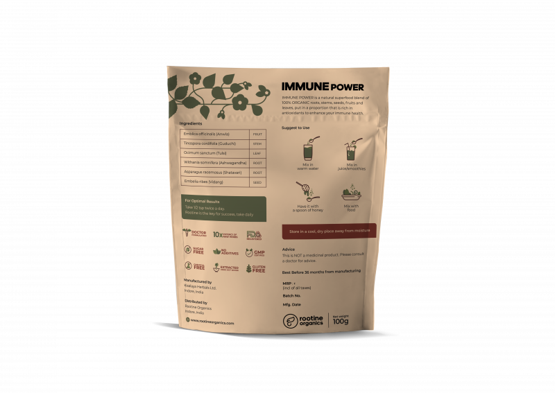 Rootine Organics IMMUNE POWER Organic Plant extracts Superfood