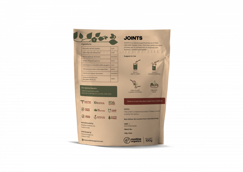 Rootine Organics JOINTS Organic Plant extracts Superfood