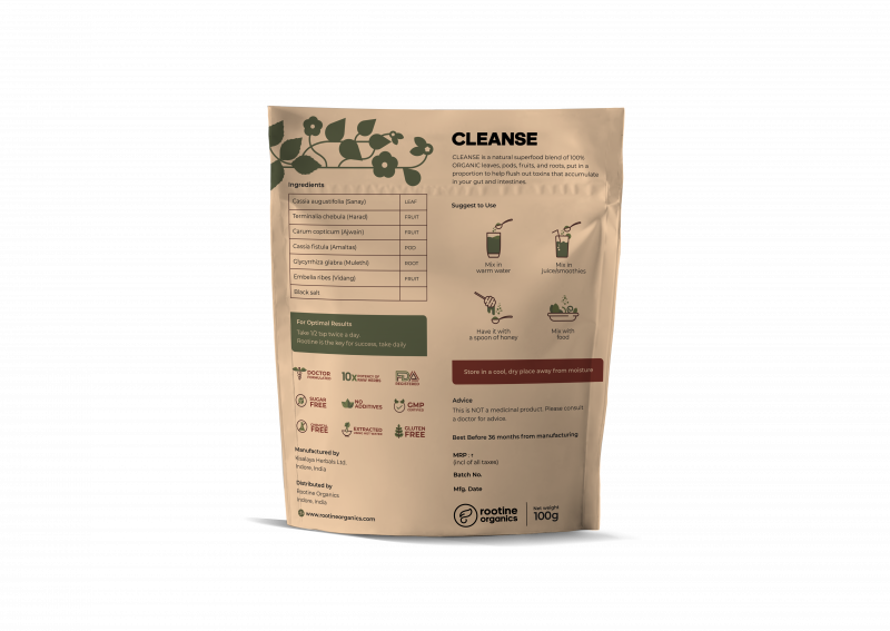 Rootine Organics CLEANSE Organic Plant extracts Superfood