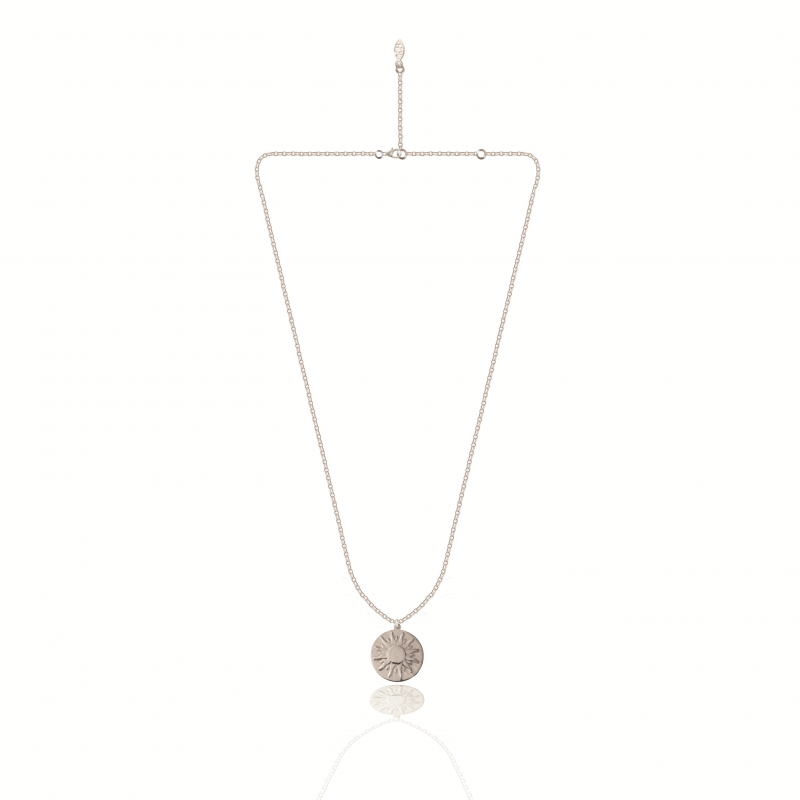Sun power chain Silver necklace